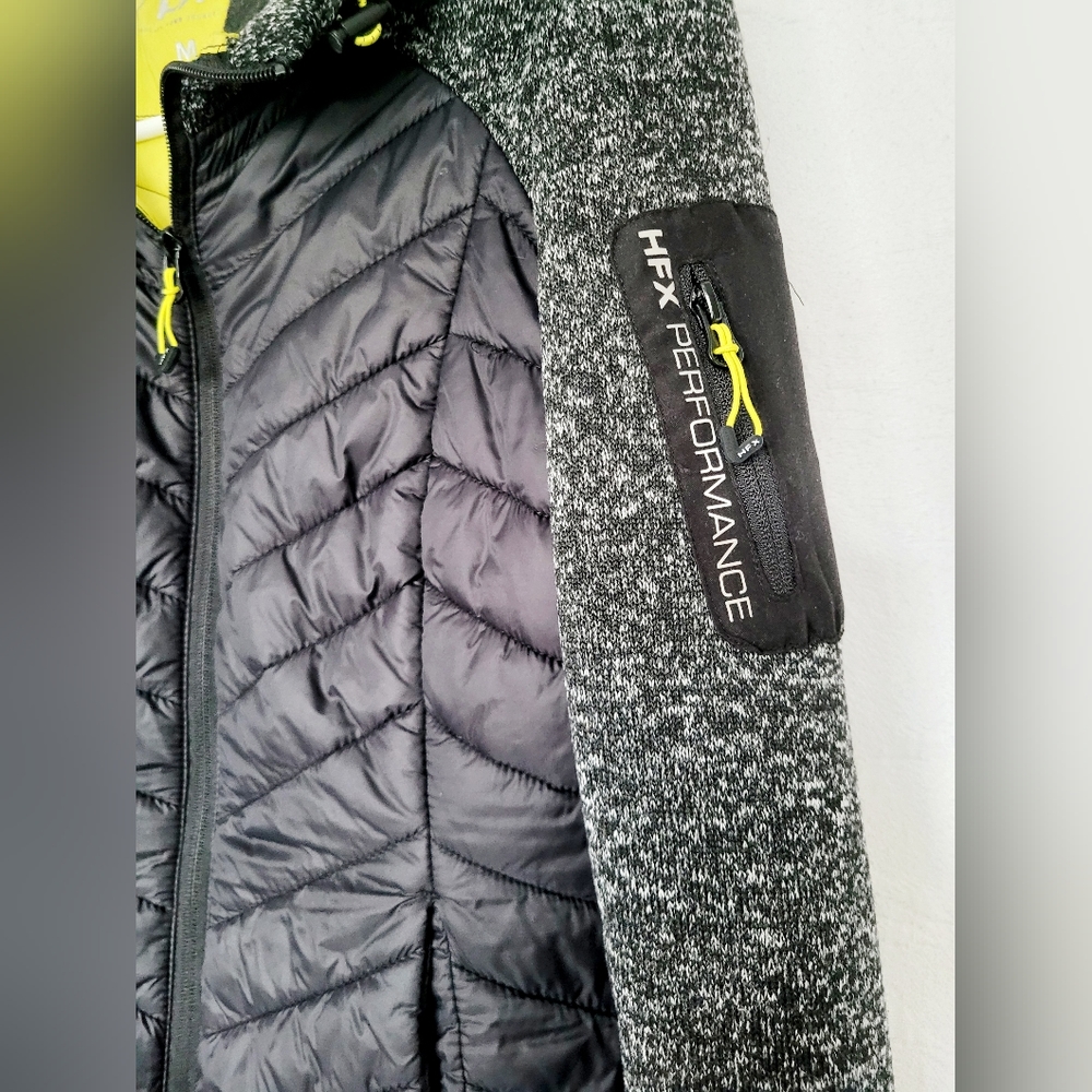 Hfx Performance Mixed Media Active Jacket Knit Sl… - image 8